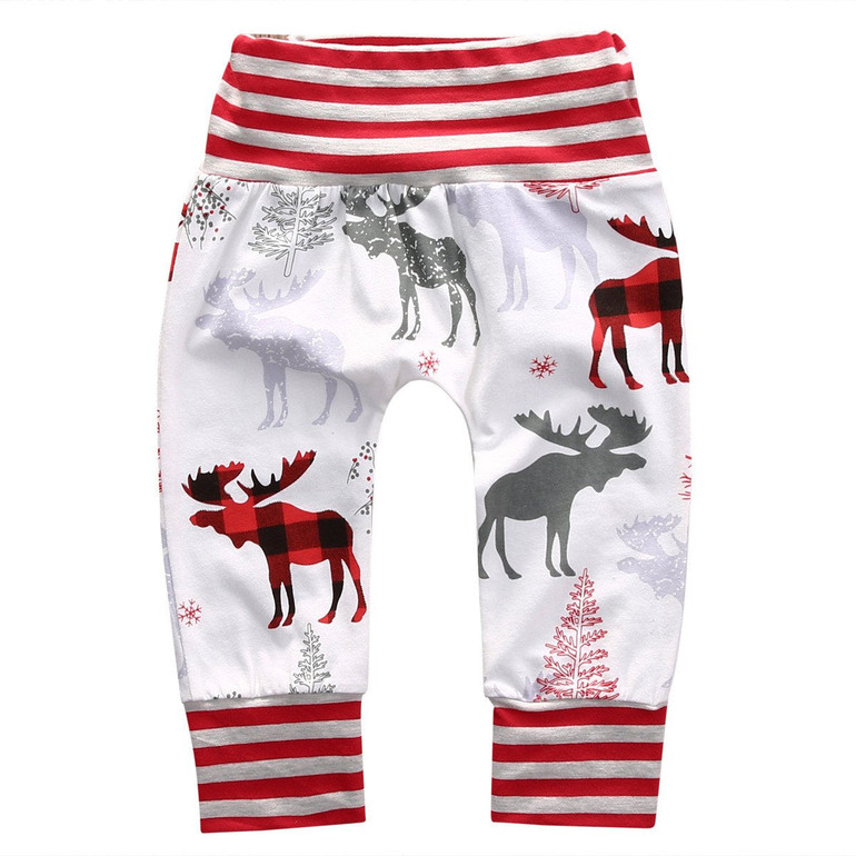 Newborn Infant Kids Baby Boy Girl Deer Animal Bottom Harem PP Pants Leggings Trousers