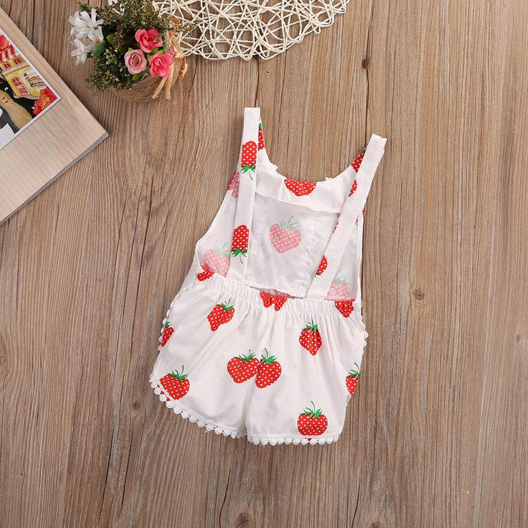 Cute Newborn Baby Girls Romper Clothes 2017 Summer Strawberry Sleeveless Backless Halter Jumpsuit Outfits Toddler Kids Sunsuit Cute Newborn Baby Girls Romper Clothes 2017 Summer Strawberry Sleeveless Backless Halter Jumpsuit Outfits Toddler Kids Sunsuit