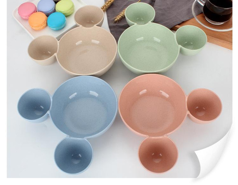Cute kawaii Mickey Minnie Bowl Dinnerware set Cartoon Creative Plate Plastic Tableware Lovely Lunch Tray Dishs Cute kawaii Mickey Minnie Bowl Dinnerware set Cartoon Creative Plate Plastic Tableware Lovely Lunch Tray Dishs