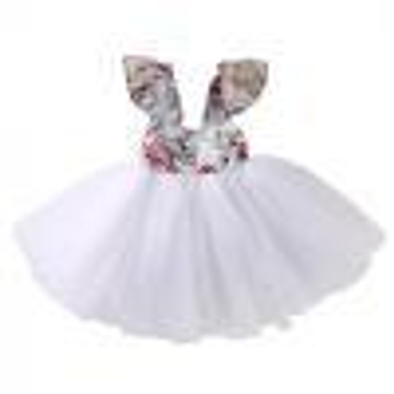 Newborn Toddler Baby Girls Floral Dress Party Ball Gown Formal Dresses Sundress Baby Girls Tutu Dress
