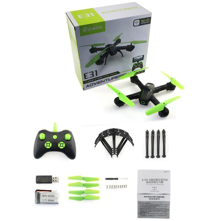 Eachine E31/E31HC/HW With 2MP/0.3MP Camera Wifi FPV Altitude Hold Healess Mode 2.4G 4CH 6-Axis RC Drone Quadcopter Toys Gift RTF