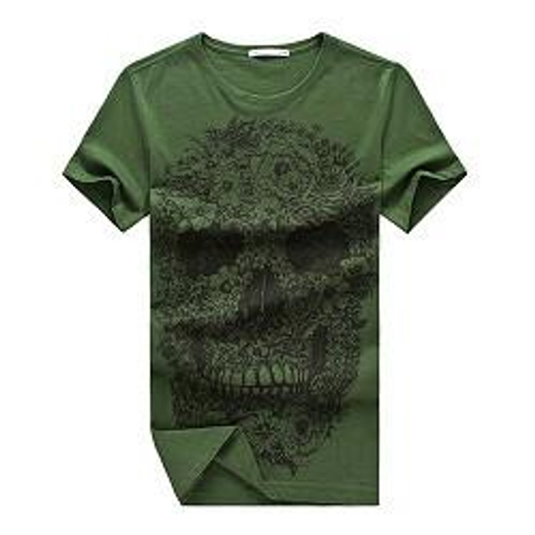 E-BAIHUI brand mens short t shirts Skull 3d t shirt men Hip Hop Men T-shirt Casual tops tees Swag marcelo burlon t-shirts Y049
