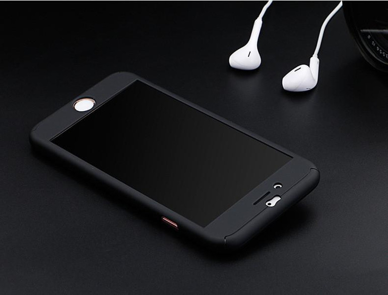 360 Degree Full Cover Case For iPhone 6 Cases 6s 7 Plus 5S 5 With Tempered Glass For iPhone 7 Case 6 Plus Phone Case Capa Coque