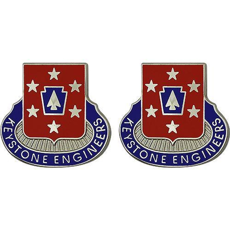 337th Engineer Battalion Unit Crest (Keystone Engineers)