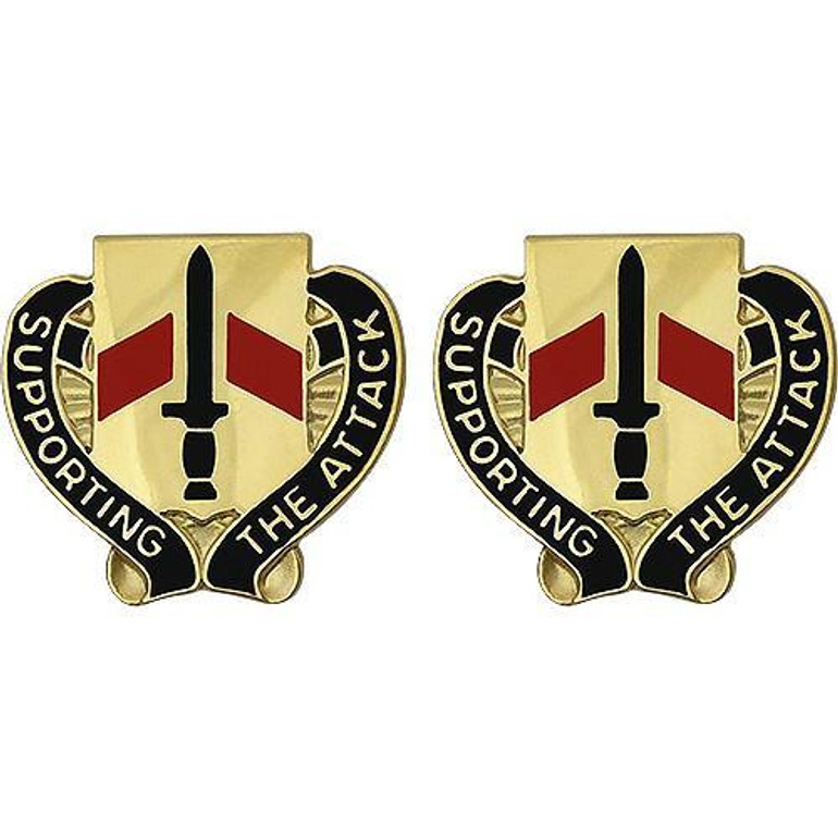 334th Support Battalion Unit Crest (Supporting The Attack)