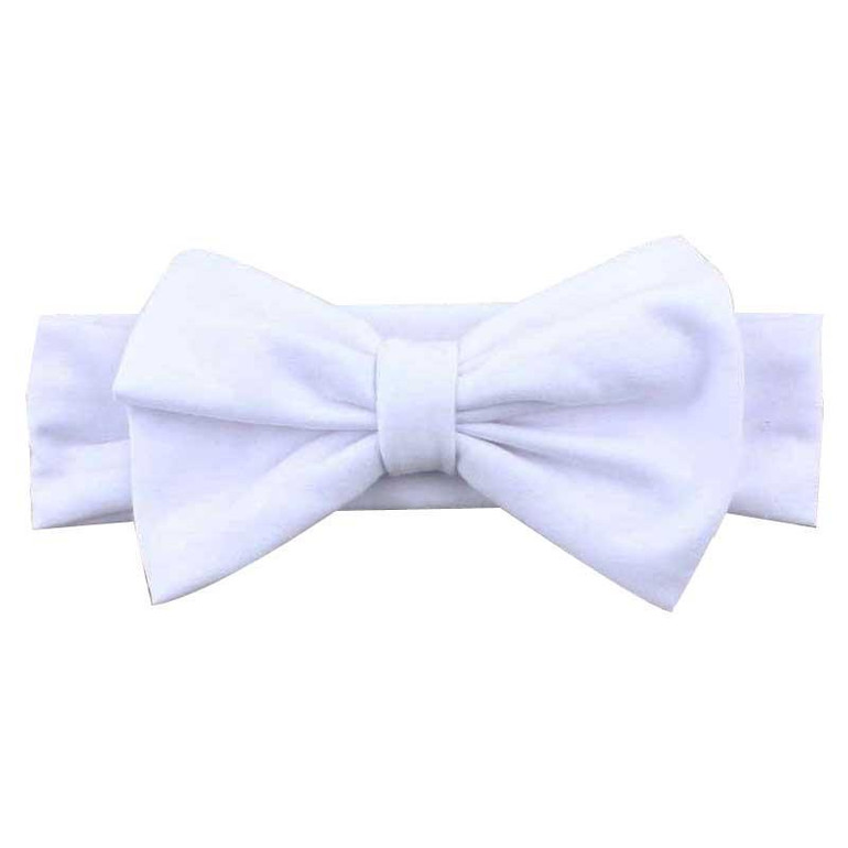 Lovely Girls Cotton Headband Solid Hair Bows Headbands For Kids 2018 New Arrival Newborn Kids Cotton Hair Accessories
