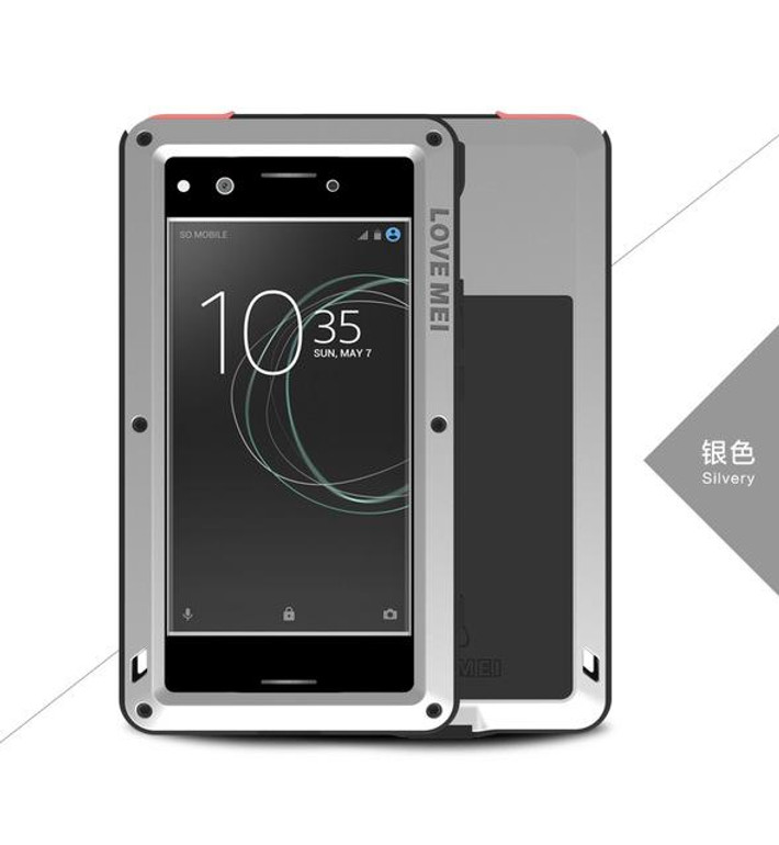 LOVE MEI Metal Aluminum Case For SONY Xperia XA1/ XA1 Ultra /XZ Premium Armor Shockproof Waterproof Case for XA1 Outdoor Case