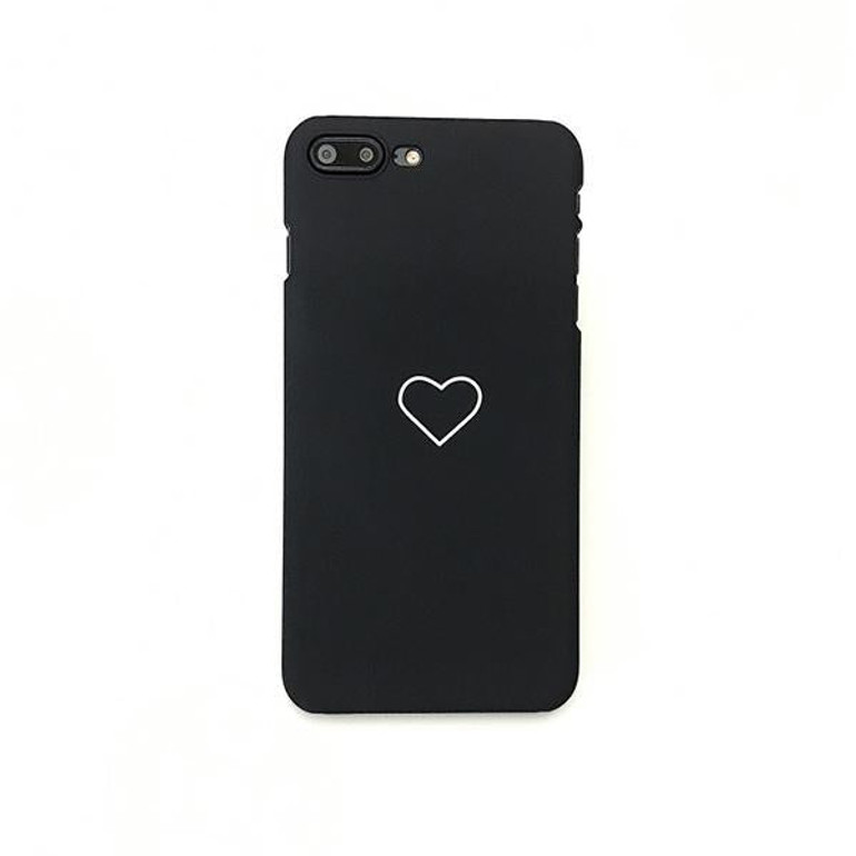 Love Heart Pattern Back Scrub Case Cover Couple Phone Case for iPhone 7/7 Plus/6/6 Plus/6s/6s Plus