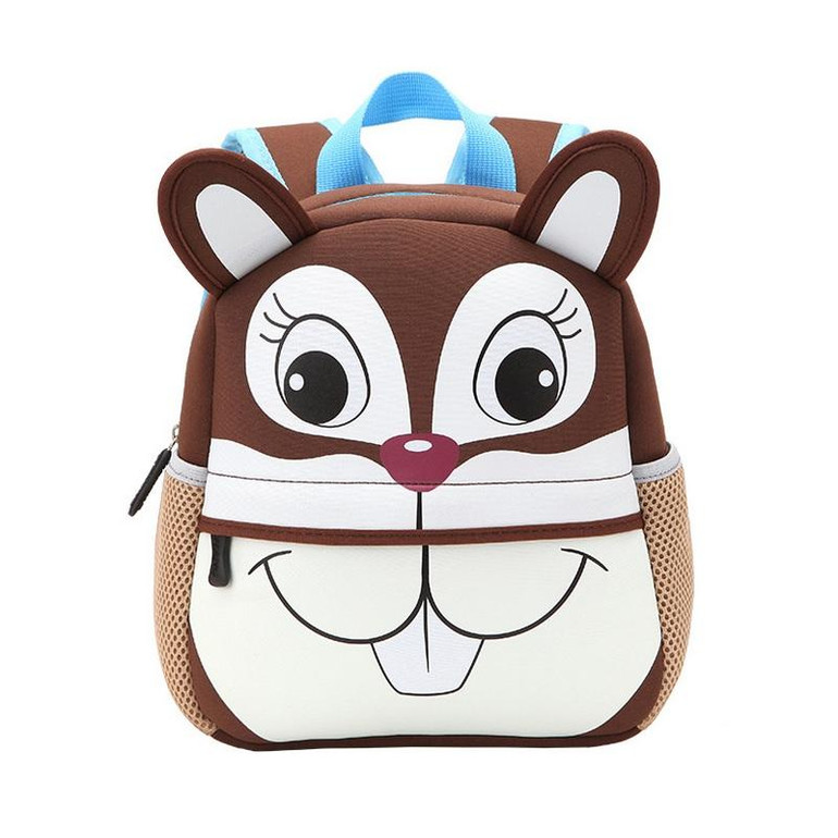 Children 3D Cute Animal Design Backpack Toddler Kid Neoprene School Bags Kindergarten Girls Boys Cartoon Zoo Pack Dog Monkey Owl