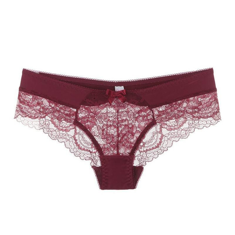 Varsbaby women's sexy floral lace underwear low-rise beautiful panties