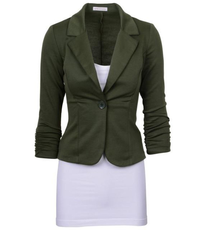Benedict Women Slim Blazer Feminino Coat Fashion Casual Elegant Jacket One Button Brand Ladies Blazers Work Wear Casaco Feminino