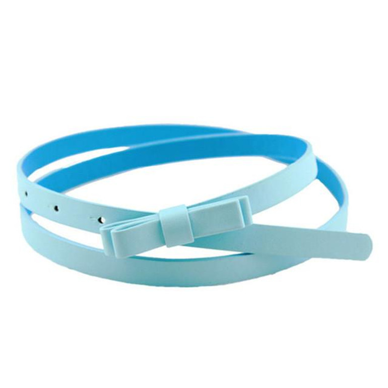 Belt CHAMSGEND New Fashion Dow Candy Thin Women Pu Leather Casual Belt Cummerbund For Girl Fashion WillBeen Feb27 Drop Shipping