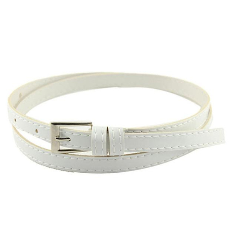 Belt CHAMSGEND Hot Beautiful Woman Multicolor Small Candy Color Thin Leather Belt Ms Belt Fashion WillBeen Jan23 Drop Shipping