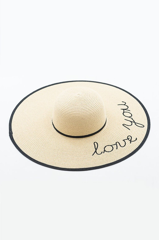 Embroidered Beach Sun Hat