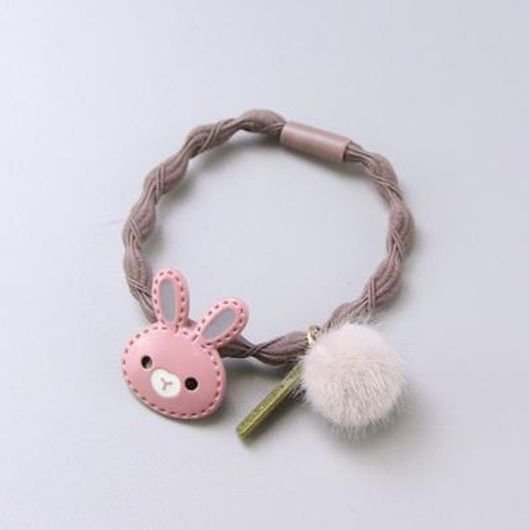 Girls Cute Cartoon Alloy Rabbit Ball Elastic Hair Bands Hair Ornament Hair Ropes Rubber Band Headbands Children Hair Accessories