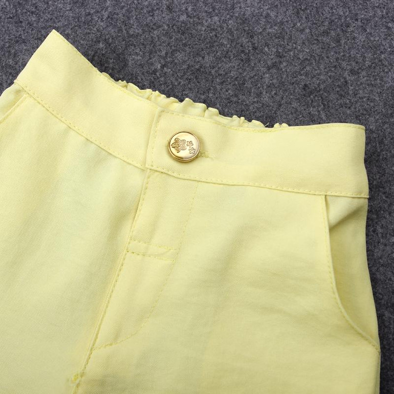 Girls Clothes Set 2017 Summer Baby Sleeveless Tops + Shorts Suits Kids Girls Outfits Chiffon Ruffle 2pcs Children Clothing Set