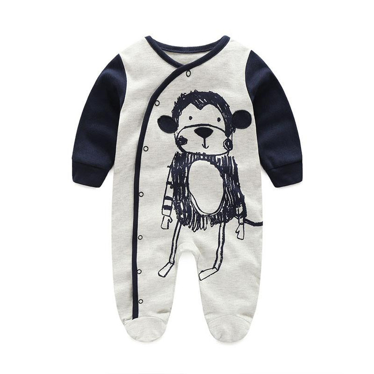 Newborn Baby clothes Winter Long sleeves with feet Baby boy girl clothes Babies overalls Ropa de bebe Infant Product Baby romper