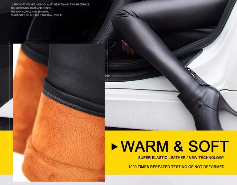 JUANBO Autumn Winter Fashion Warm Leggings Women Legency Workout Fitness Sportswear Velvet Legging Women's Penic Pant JUANBO