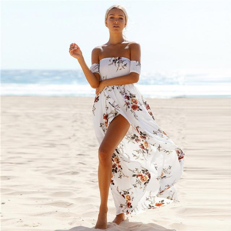 JRQIOT Floral Print Ruffles Chiffon Bohemian Dress Backless Summer Long Sexy Women Dress Maxi Beach Dresses Vestidos JRQIOT Floral Print Ruffles Chiffon Bohemian Dress Backless Summer Long Sexy Women Dress Maxi Beach Dresses Vestidos