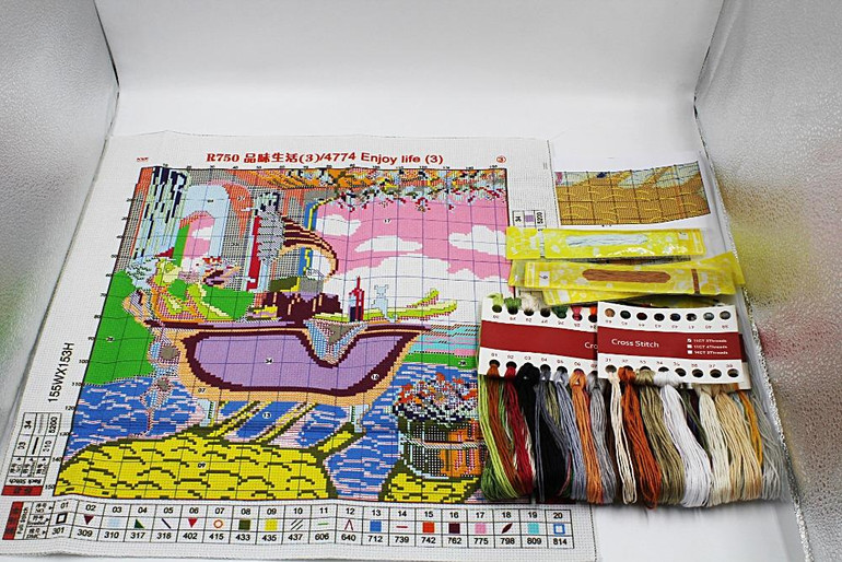 JOY SUNDAY,Needlework,DIY DMC Cross stitch,Sets For Embroidery kit Leisure and entertainment home decoration Counted Cross