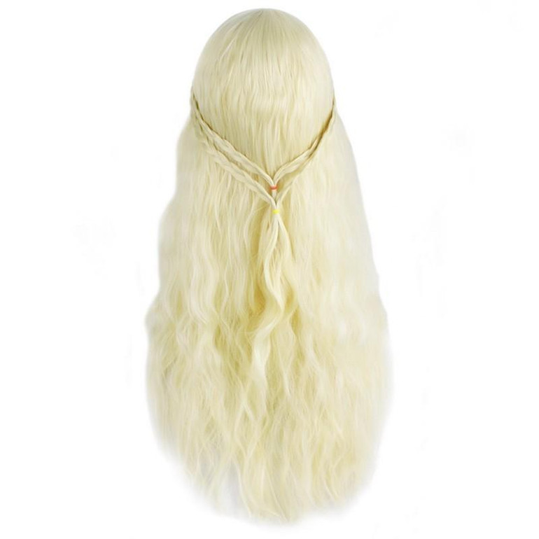 JOY&amp;BEAUTY Daenerys Targaryen Wig Dragon Princess Game Of Thrones Braiding Long Curly Synthetic Hair High Temperature Fiber Wig