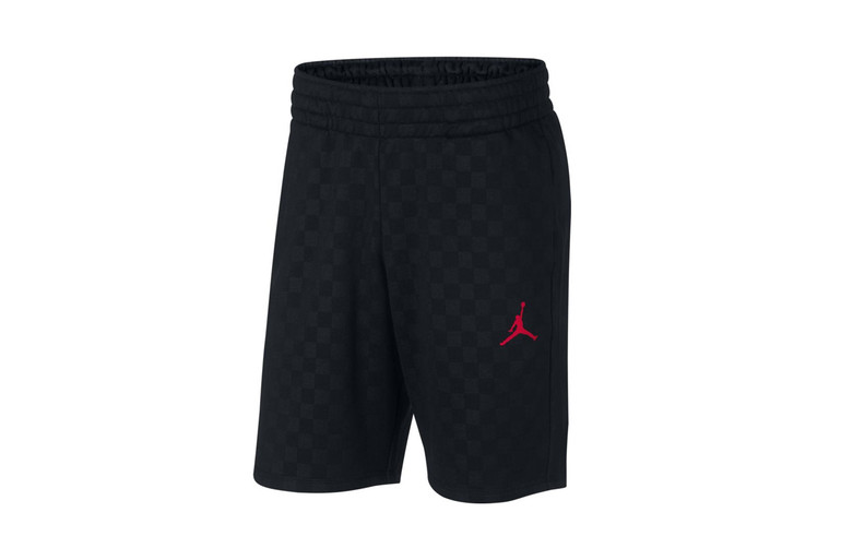 Jordan Sportswear Flight AJ 10 Men's Graphic Shorts- Black/True Red