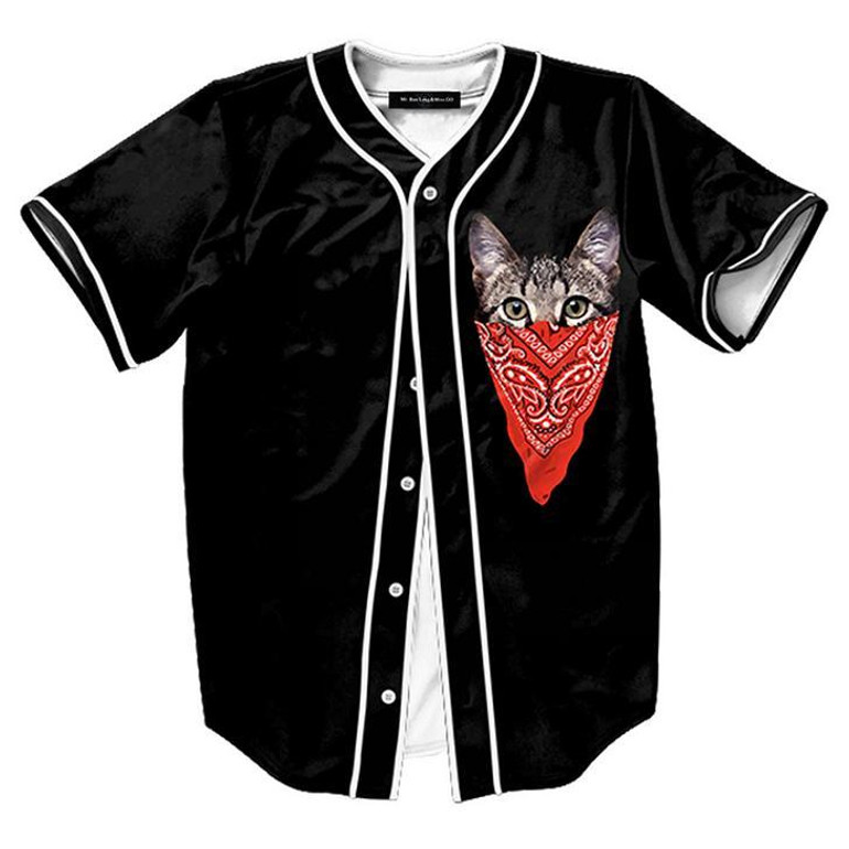 MTS130 Mens Buttons Homme 3D Shirt Streetwear Tees Shirts Hip Hop Bel Air 23 - Fresh Prince Custom Made Baseball Jersey