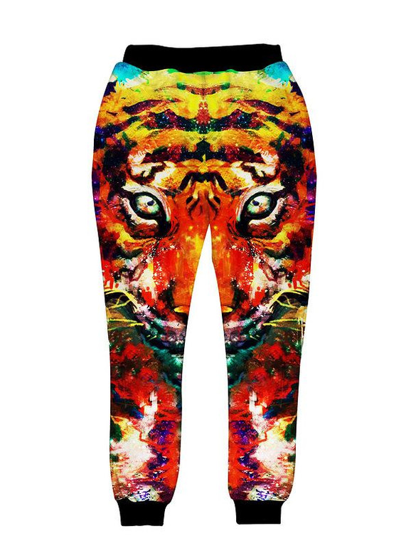 Mr.1991INC Newest Men/Women Harem Pants 3D Print Tiger Graphic Elastic Upon Trousers Casual Loose Comfortable Sweat Jogger Pants
