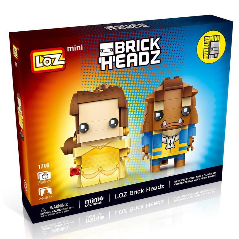 LOZ Single Sale Bella &amp; Prince Love Story Beauty and the Beast 266 Pcs Mini Bricks Building Blocks Toys for Children 1716