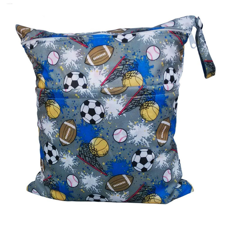 Baby Protable Nappy Reusable Washable Wet Dry Cloth Zipper Waterproof Diaper Storage Bag High Quality