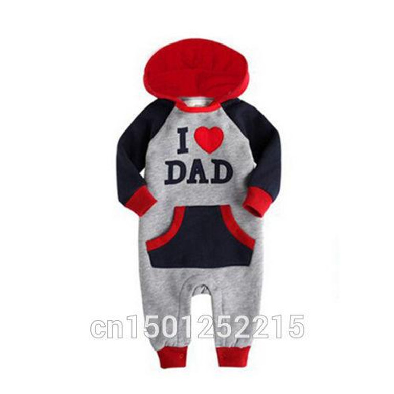 Baby Newborn I Love Mam Dad Costume Baby Girls Boys Jumpsuit clothing 2015 Winter Romper Body baby clothes Baby Newborn I Love Mam Dad Costume Baby Girls Boys Jumpsuit clothing 2015 Winter Romper Body baby clothes