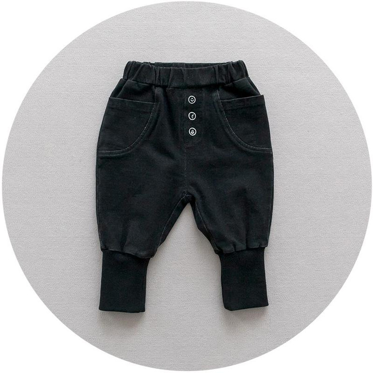 Baby knit jeans children fall boys pants baby cartoon trousers wholesale