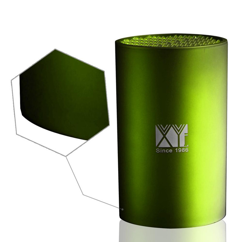 Beauty gift 6 inch tool holder for ceramic knife large capacity kitchen knife holder block green multifunctional knife stand