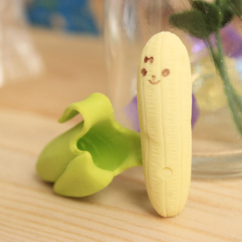 NEW 1pcs Cute Banana-shaped Pencil Eraser Rubber Novelty Kids School Stationery Gift Office &amp; School special stationery
