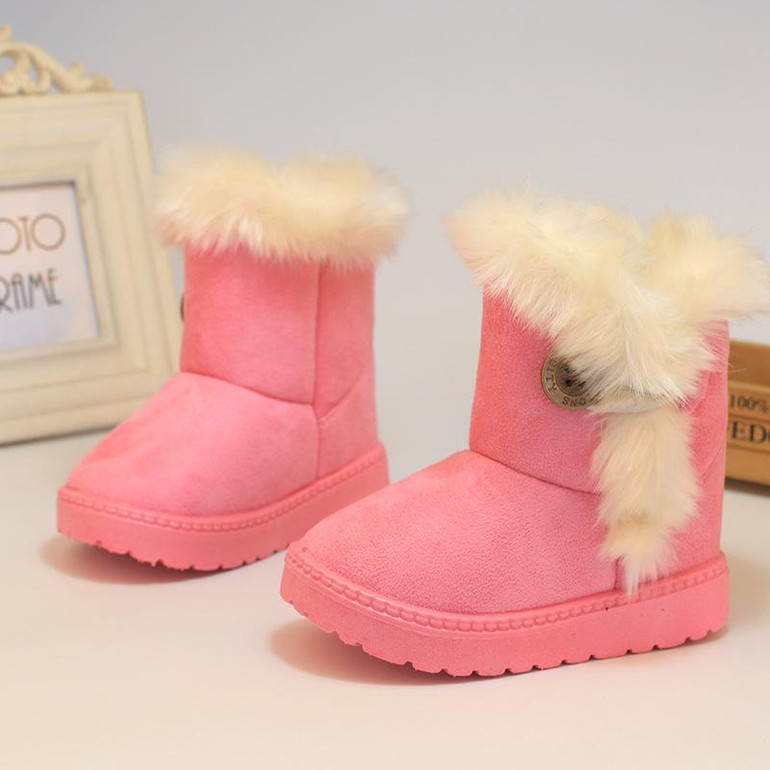 Baby Children's Shoes Boots Winter Plush Warm Snow Boots Baby Girls Boys 4colors Snow Boots Shoes