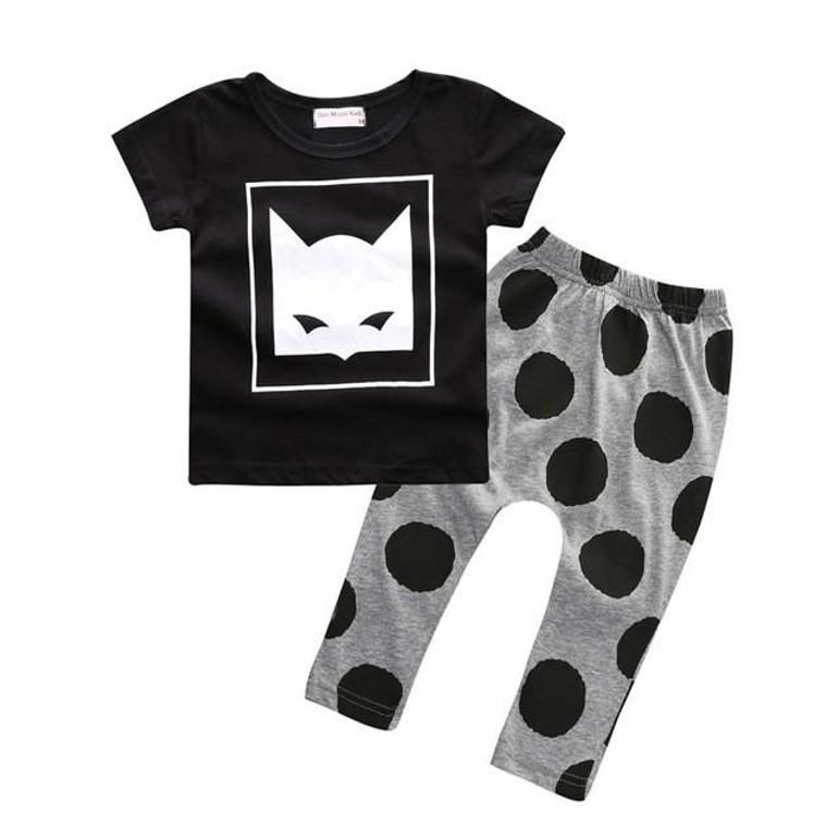 Baby boys t-shirt + long pants 2Pieces baby clothes children tracksuit 2016 summer baby girls clothing set roupa infantil menina
