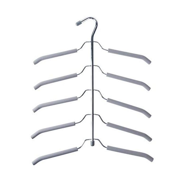 Multi - layer sponge anti - slip hanger clothing support multi - functional clothing hanging home with space - saving hangers