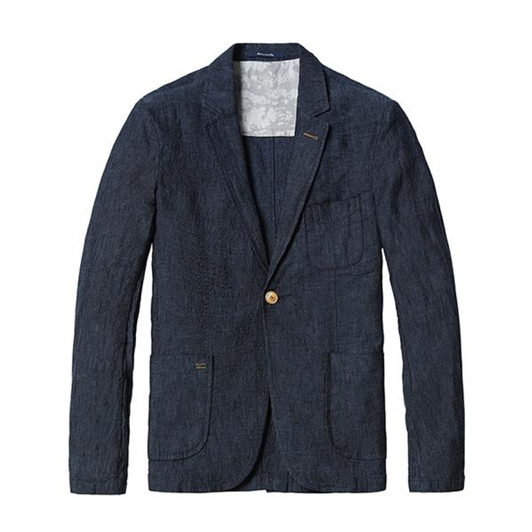 SIMWOOD 2017 Spring New Blazers Men Slim Fit Thin 100% Pure Linen Coats Casual Suit Brand Clothing XZ6117