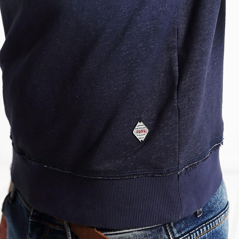 Simwood 2017 New Spring Design Men Color Matching Letter Printing Pullover Round Collar Sweatshirt WY8028