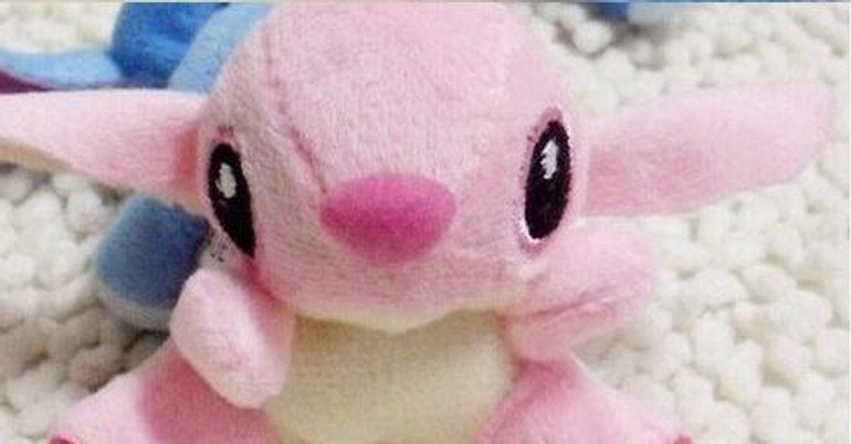 Kawaii 7CM Lilo Stitch Plush Stuffed Keychain Toy , Gift Toy Rope String Chain Pendant Toy , Bouquet Plush Decor Toys