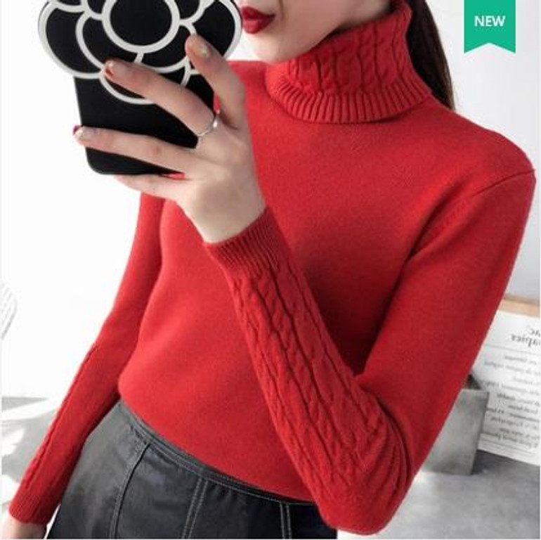 2018 Brand Cashmere Sweater Female turtleneck Knitted sweaters And Pullovers Long Sleeve winter Pull Femme Winter For Women