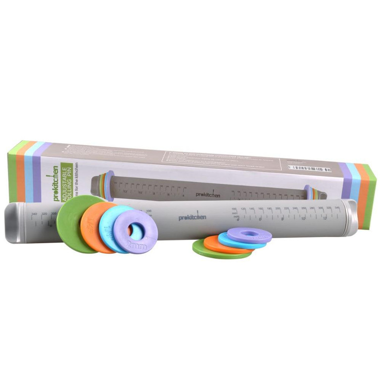 Easy clean silicone Baking Stick Rolling Pin Fondant Adjustable Rolling Pins MultifunctionThickness Embossing Patterned