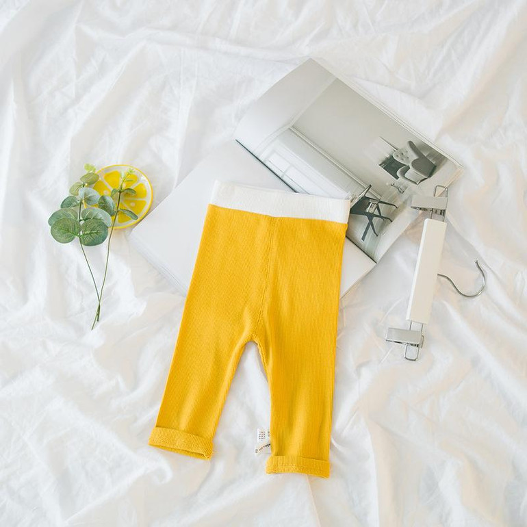 2018 New spring Autumn Casual Children baby kid's boys Cute Spell Color basic cotton long pant length trousers Y2980