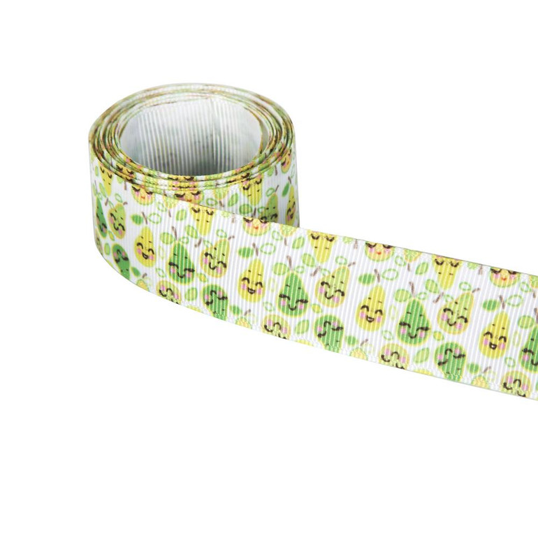 David accessories 1"25mm summer fruit high quality printed polyester ribbon 5yds,DIY handmade material,wedding gift wrap,5Yc2353