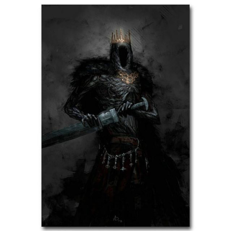 Dark Souls 1 2 3 Art Silk Fabric Poster Print 13x20 24x36inch Game Picture for Wall Decor 008