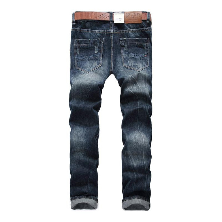 Dark Color Italian Designer Men Jeans Dsel Brand Ripped Jeans For Men Washed Distressed Straight Fit Jeans Home,Size 29-40 988-1
