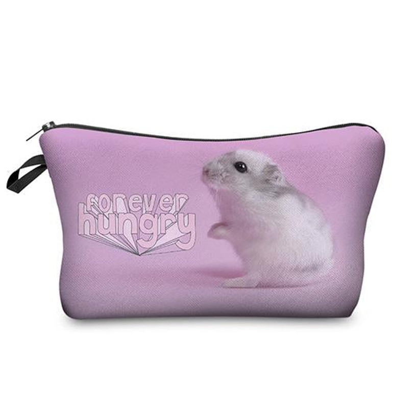 DAOXI 3D Printing Mouse Cosmetic Bags Kawaii Animal Women Makeup Necessaries Organizer YY10029