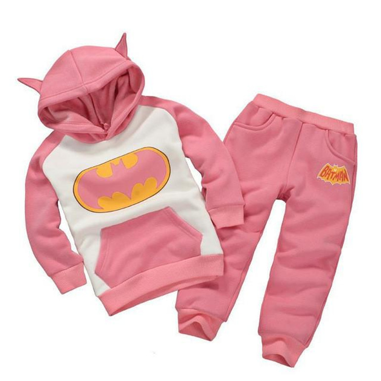 kids baby boys girls sets new Children Hoodie+pants 2 pcs set suit clothes sets kids clothing set 2017 Spring Autumn tracksuit