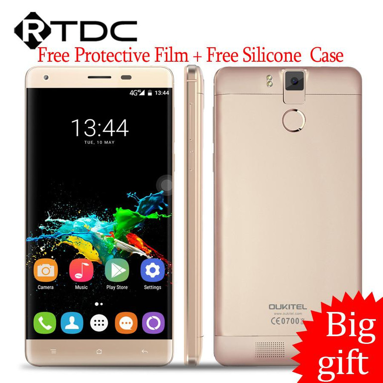 In Stock Original Oukitel K6000 Pro 4G LTE Mobile Phone Octa Core 5.5"FHD 1920x1080 3GB RAM 32GB ROM 13.0MP Fingerprint 6000mAh