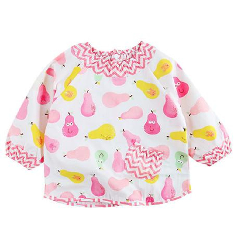 Baby Bibs Cartoon Waterproof Long Sleeve Baby Apron Saliva Towels Infant Cotton Burping Cloth for Children's Feeding Accessories